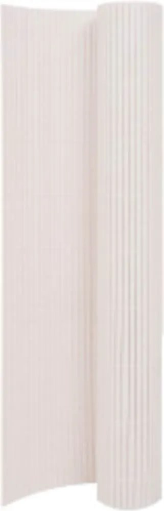 vidaXL fehér kétoldalas kerti kerítés 90 x 400 cm