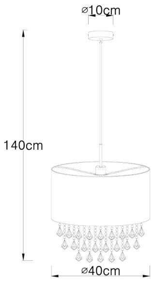 Globo 15187H3 - Csillár AMY 1xE27/60W