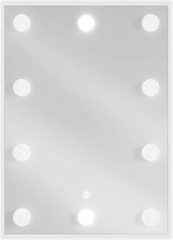 Mexen Dona megvilágított fürdőszobai tükör 50 x 70 cm, LED 6000K, páramentesítő - 9818-050-070-611-00