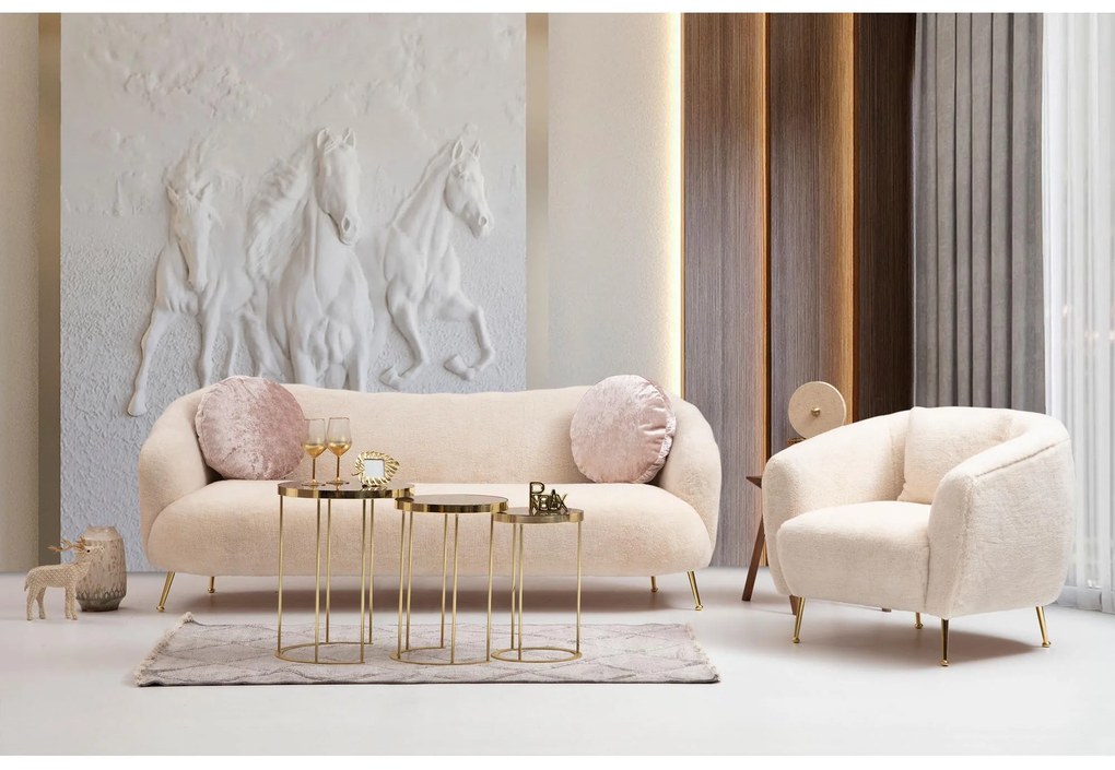 Fotel Istiruna (bézs + arany). 1106502