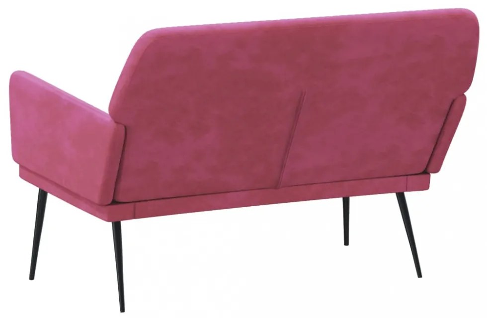 vidaXL bordó bársonypad 108x79x79 cm