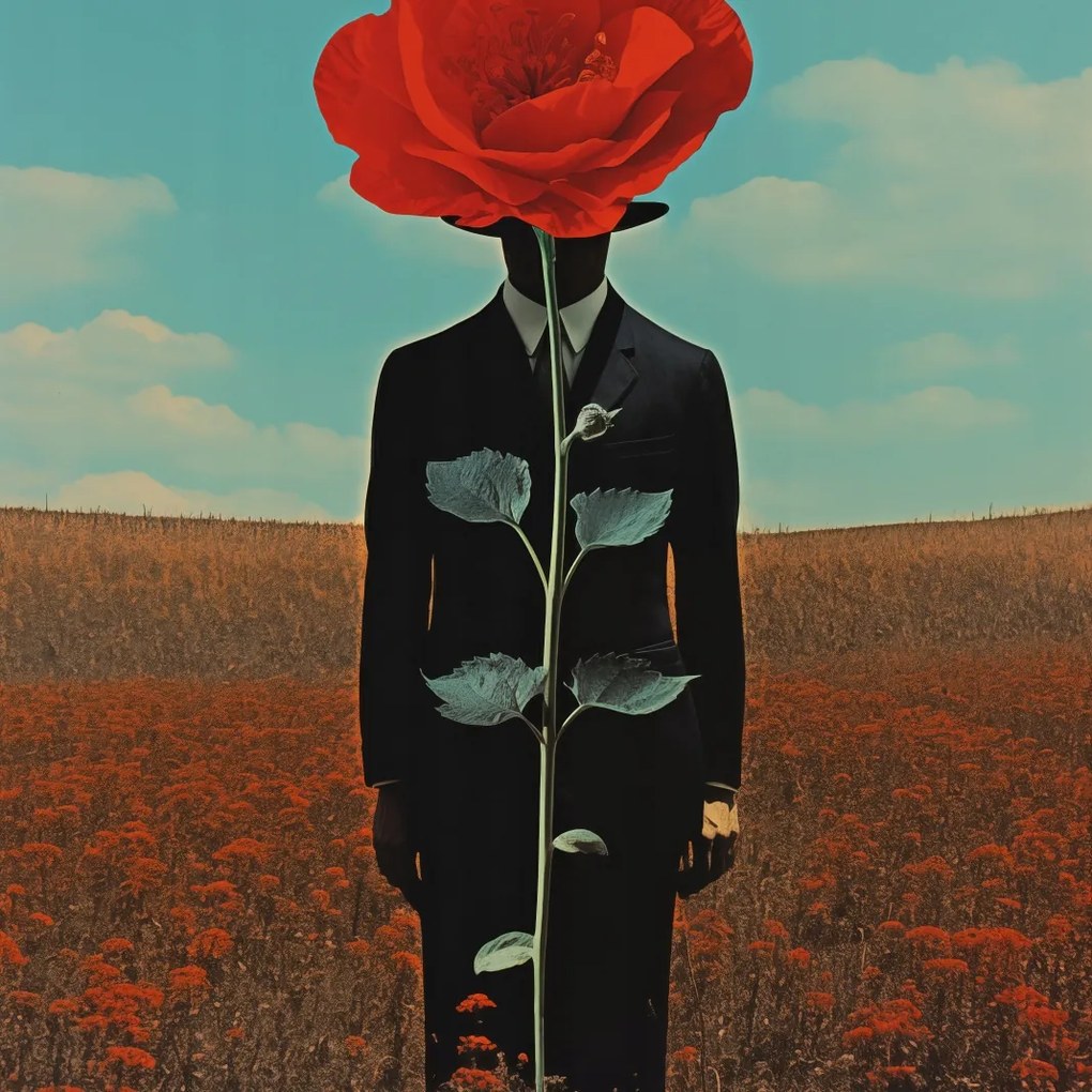 Poszter 90x90cm Megfigyelő a pipacs mögül