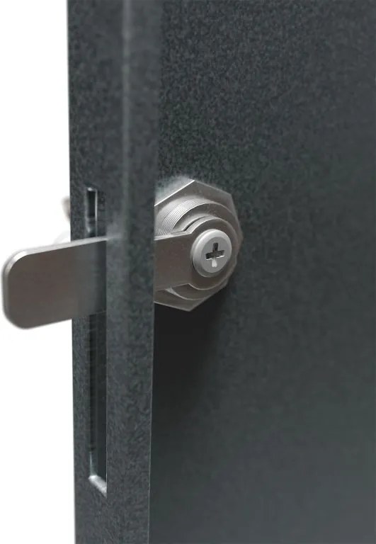 Fém tároló 3 kukához antracit 197×116×80 cm