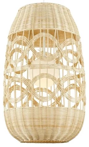 Csillár zsinóron ARONA 1xG9/9W/230V átm. 40 cm rattan