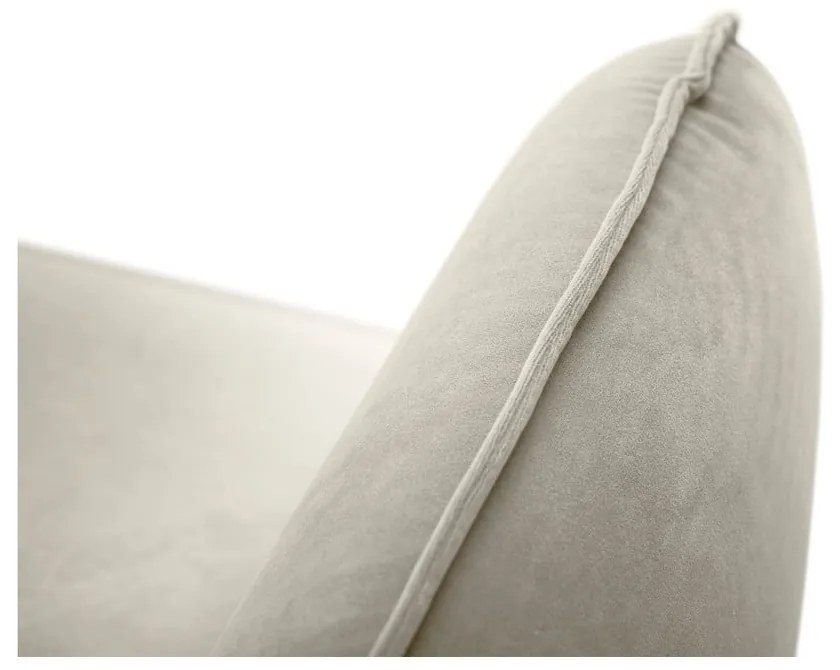 Vienna bézs bársony kanapé, 230 cm - Cosmopolitan Design