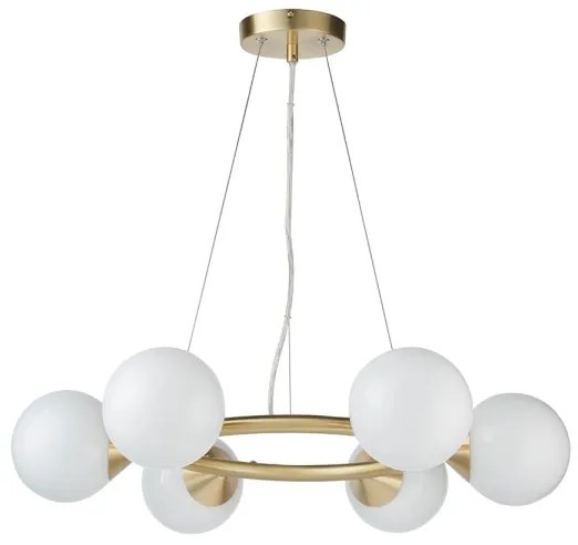 Endon 106390 - OTIS kábeles csillár 6xG9/3W/230V aranyszínű