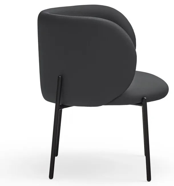 Fekete műbőr fotel Mogi - Teulat