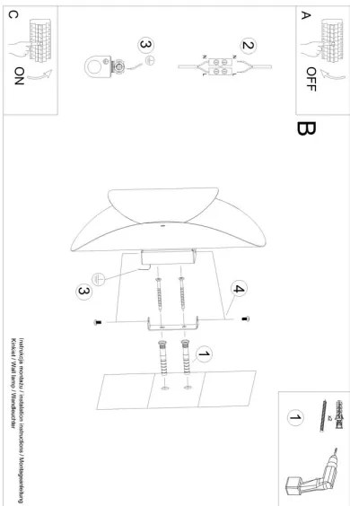 Sollux SL.1062 - Fali lámpa TEAR 1xG9/40W/230V fehér