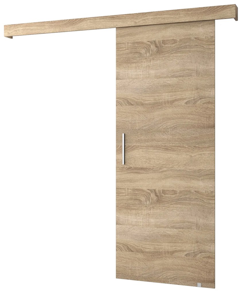 Tolóajtó 90 cm Sharlene I (szonoma tölgy + szonoma tölgy + ezüst). 1043621