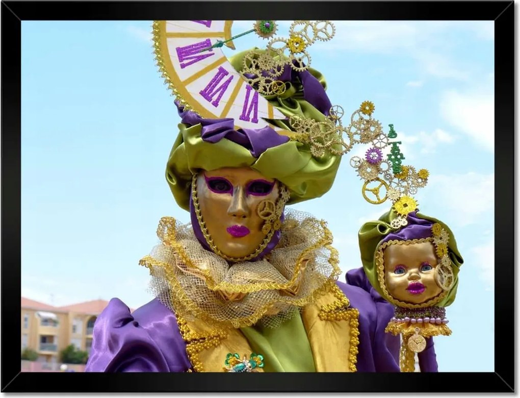 Poszterek keretben 40x30 Maszkok farsangra