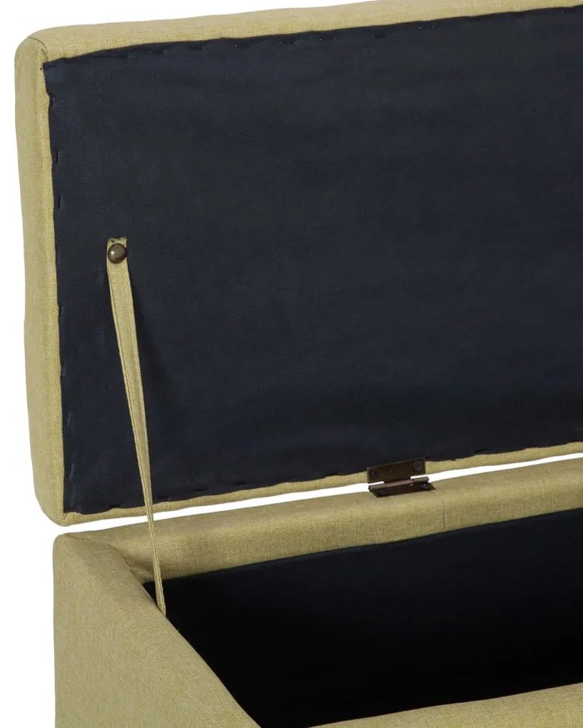 zöld poliészter pad tárolórekesszel 116 cm