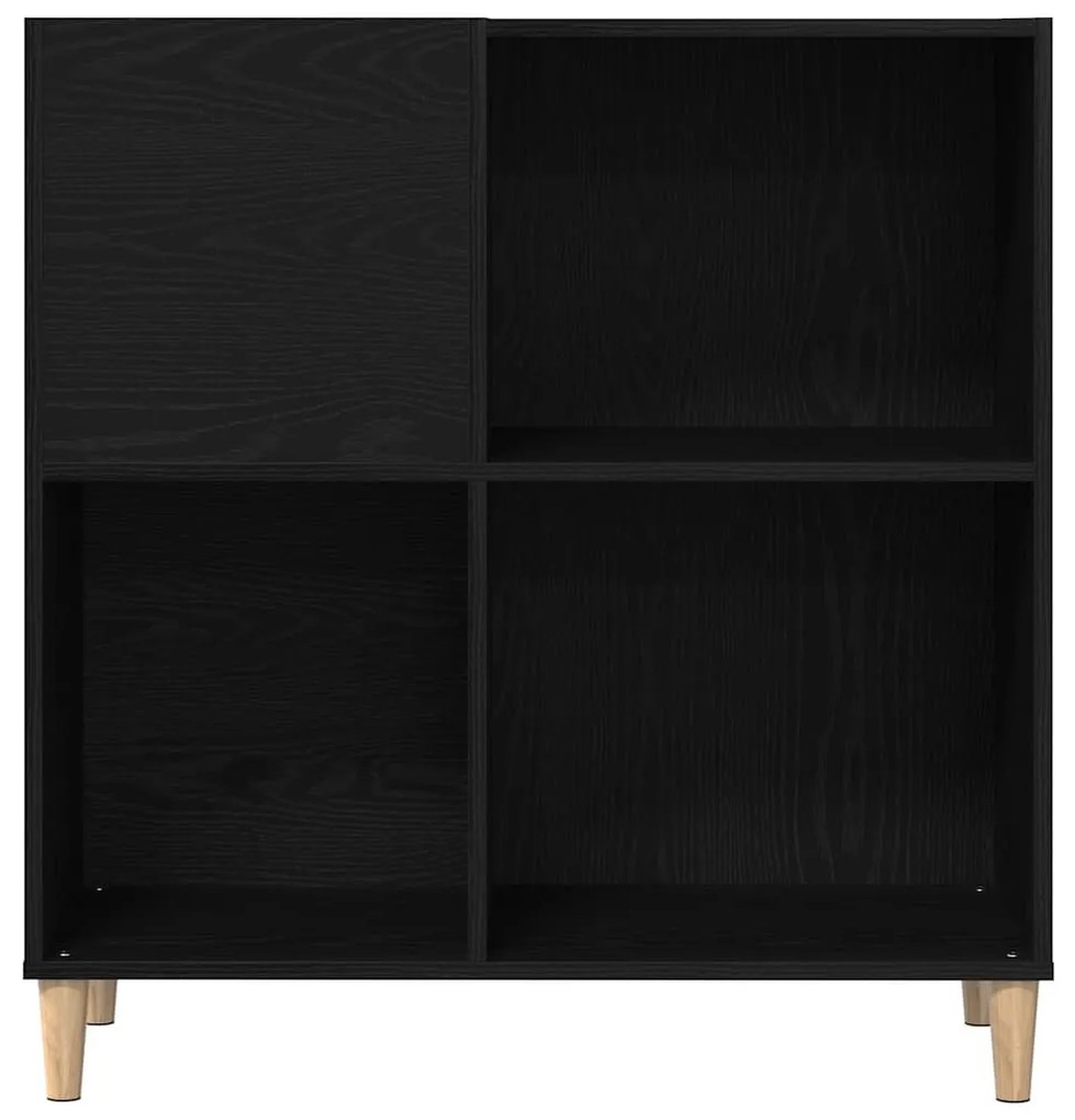 Rekeszszekrény Fekete Tölgy 84,5x38x89 cm Mérnöki Fa
