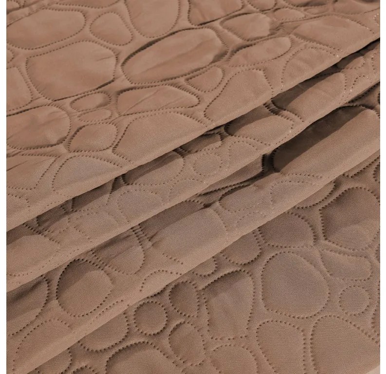 STONE világosbarna ágytakaró mintával Méret: 220 x 240 cm