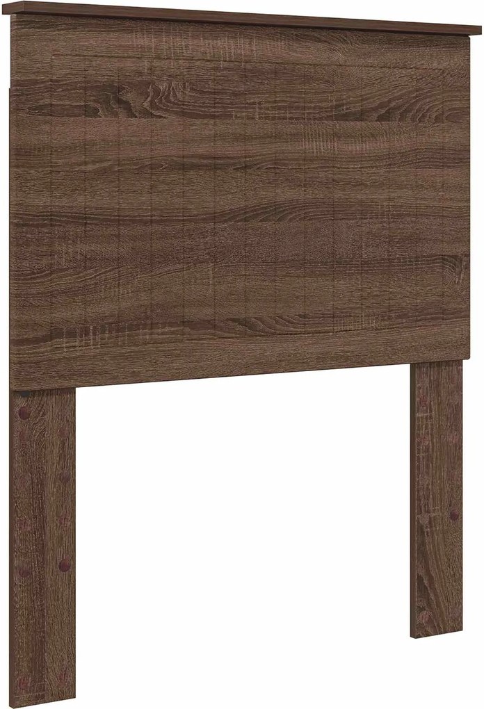 vidaXL Fejtámla fejtámlával Barna Tölgy 80 cm Faanyag