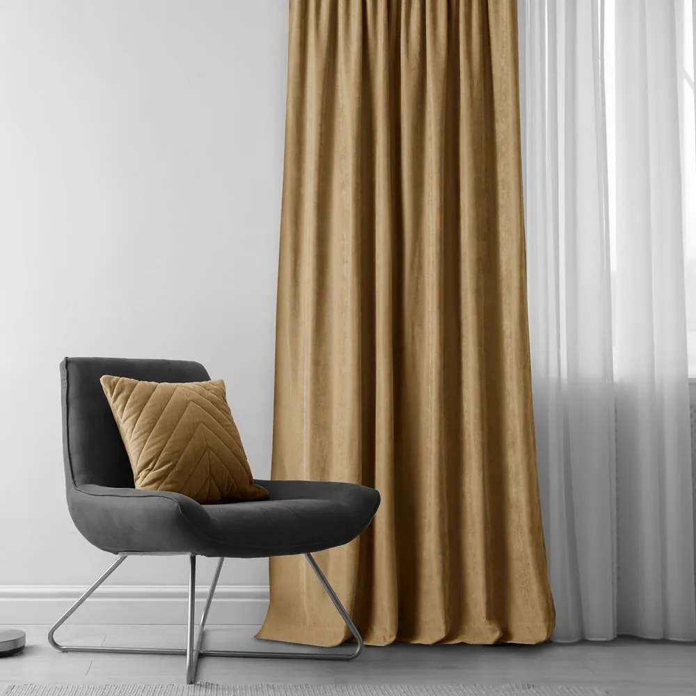 Barna függöny 140x270 cm Milana – Homede