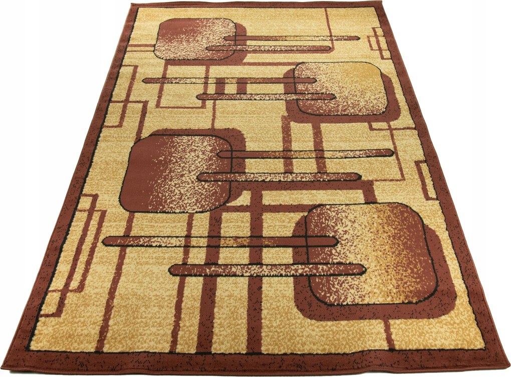 Bcf Szőnyeg 130x190 Klasszikus Divatos Tömör Török Szőnyeg Négyzet A403br