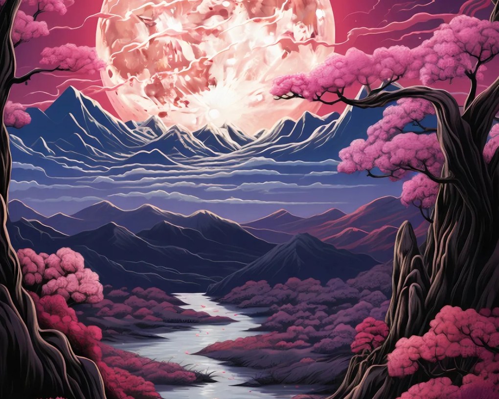 Poszter 50x40cm Rózsaszín Álmok Földje