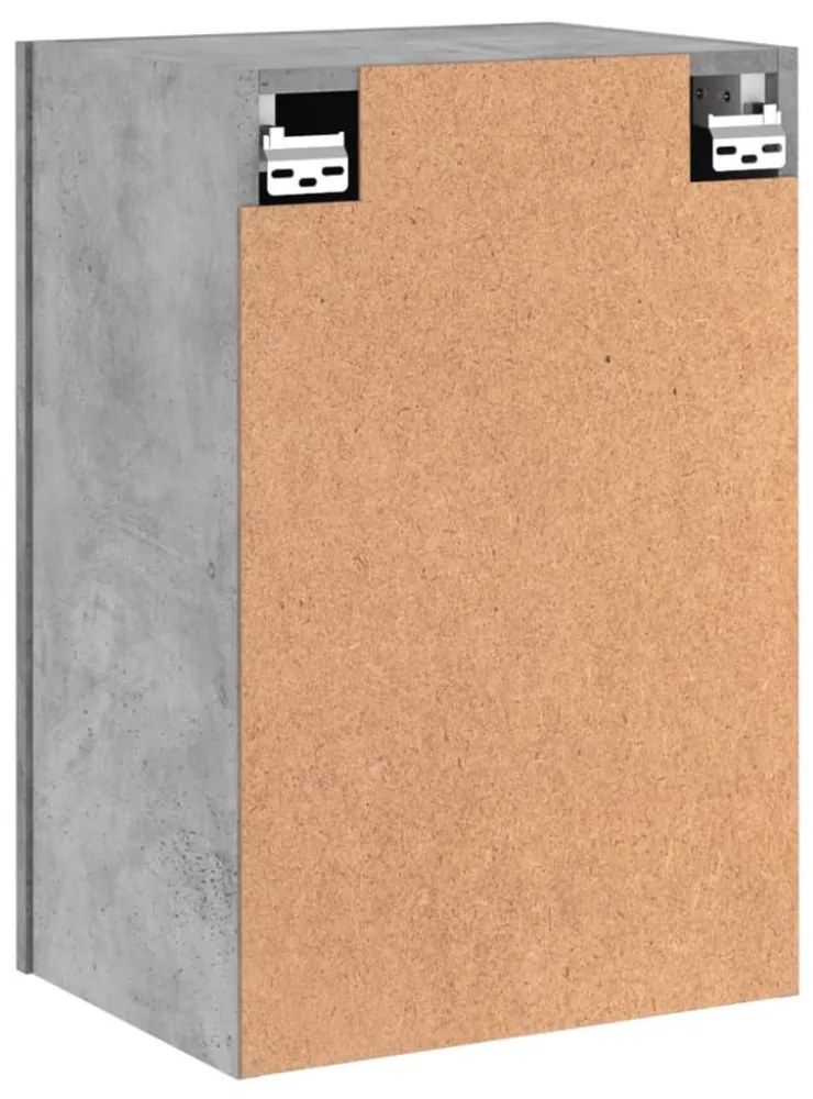 betonszürke szerelt fa fali TV-szekrény 40,5 x 30 x 60 cm
