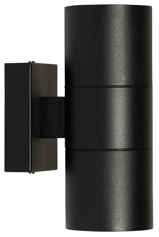 Modern kültéri fali lámpa fekete 2-lámpás AR70 IP44 - Duo