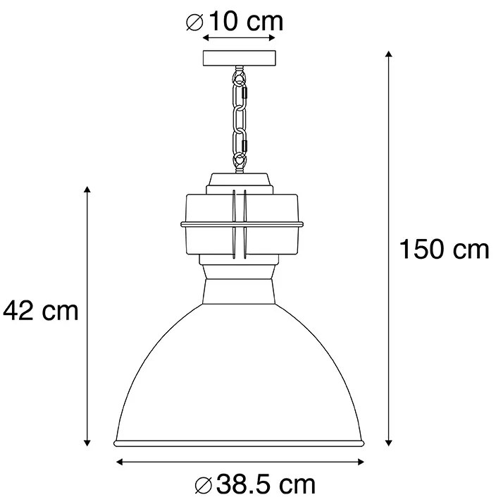 Okos ipari lógólámpa fekete, A60 WiFi-vel, 38,5 cm - Sicko