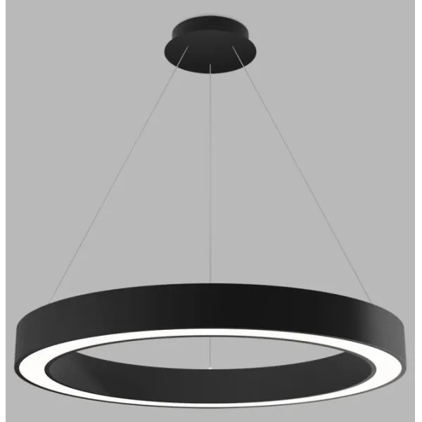 LED2 - LED Dimmelhető csillár zsinóron SATURN LED/60W/230V 3000K/4000K fekete