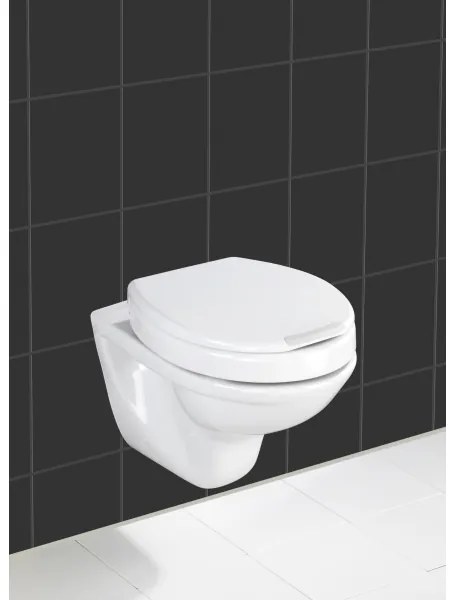 WENKO 21905100-SECURA WC-ülőke 37x44 cm fehér/szürke