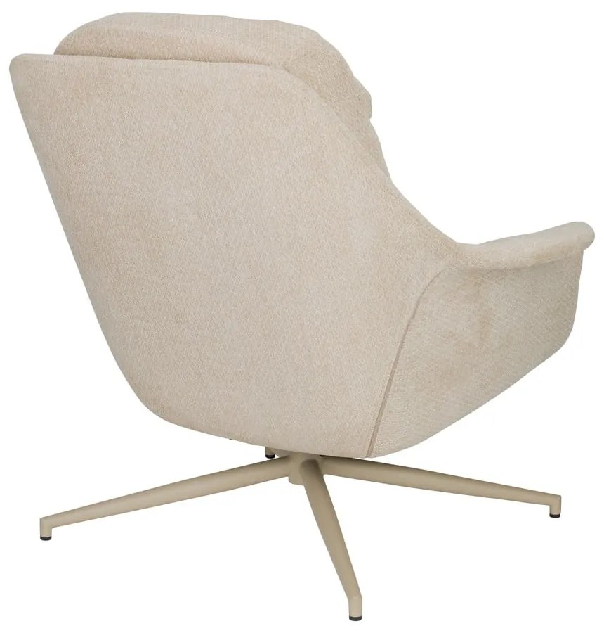 Bézs forgó relaxációs fotel Philly – Zuiver