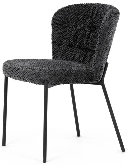 Étkezőszék szürke bouclé szövettel. CT-W1077 GREY2