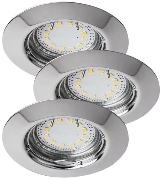 Rabalux 1047 - 3 darabos LED-es beépíthető mennyezeti lámpa LITE 3xGU10-LED/3W/230V