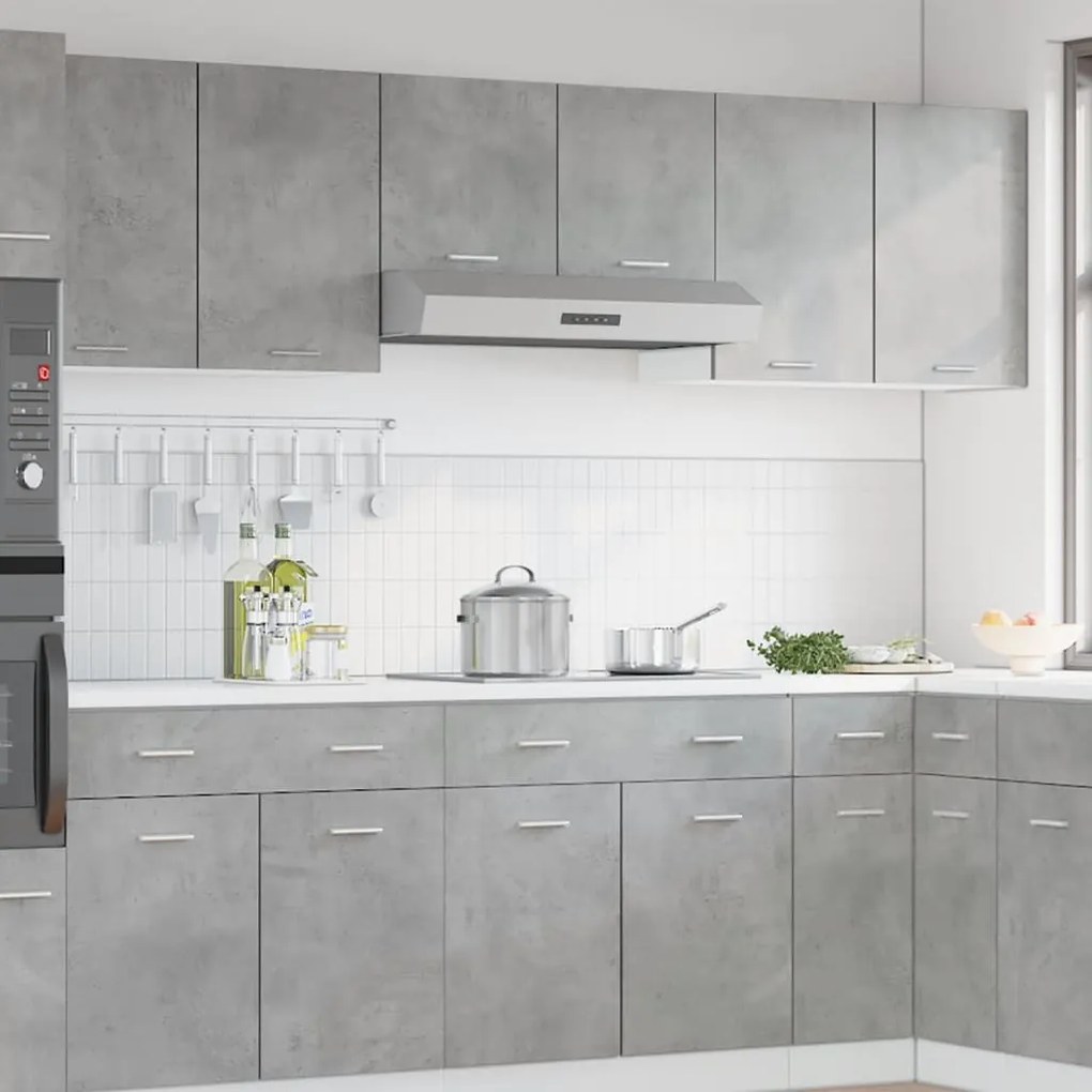 “Lyon” betonszürke szerelt fa függő szekrény 80 x 31 x 60 cm