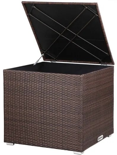Casaria® Tároló doboz 75x75x70 cm - barna