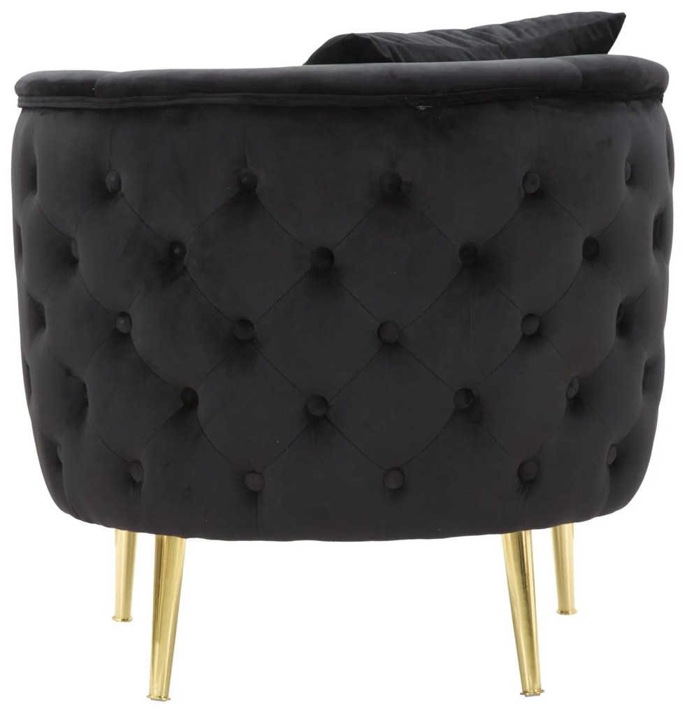 Fotel bucarest fekete 76x74x71cm