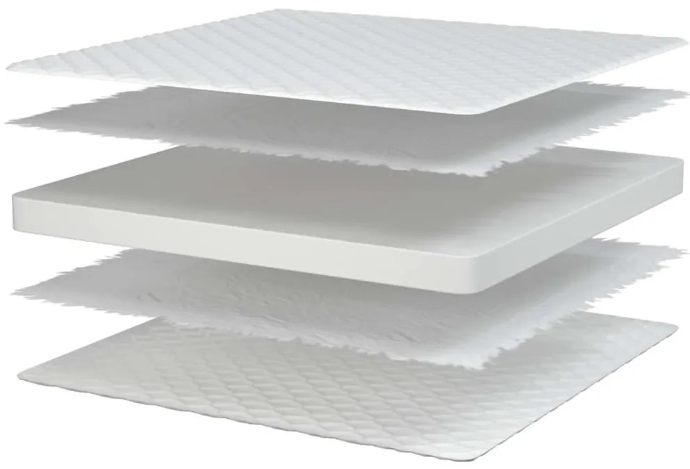 fehér memóriahabos matrac 80 x 200 x 17 cm puha