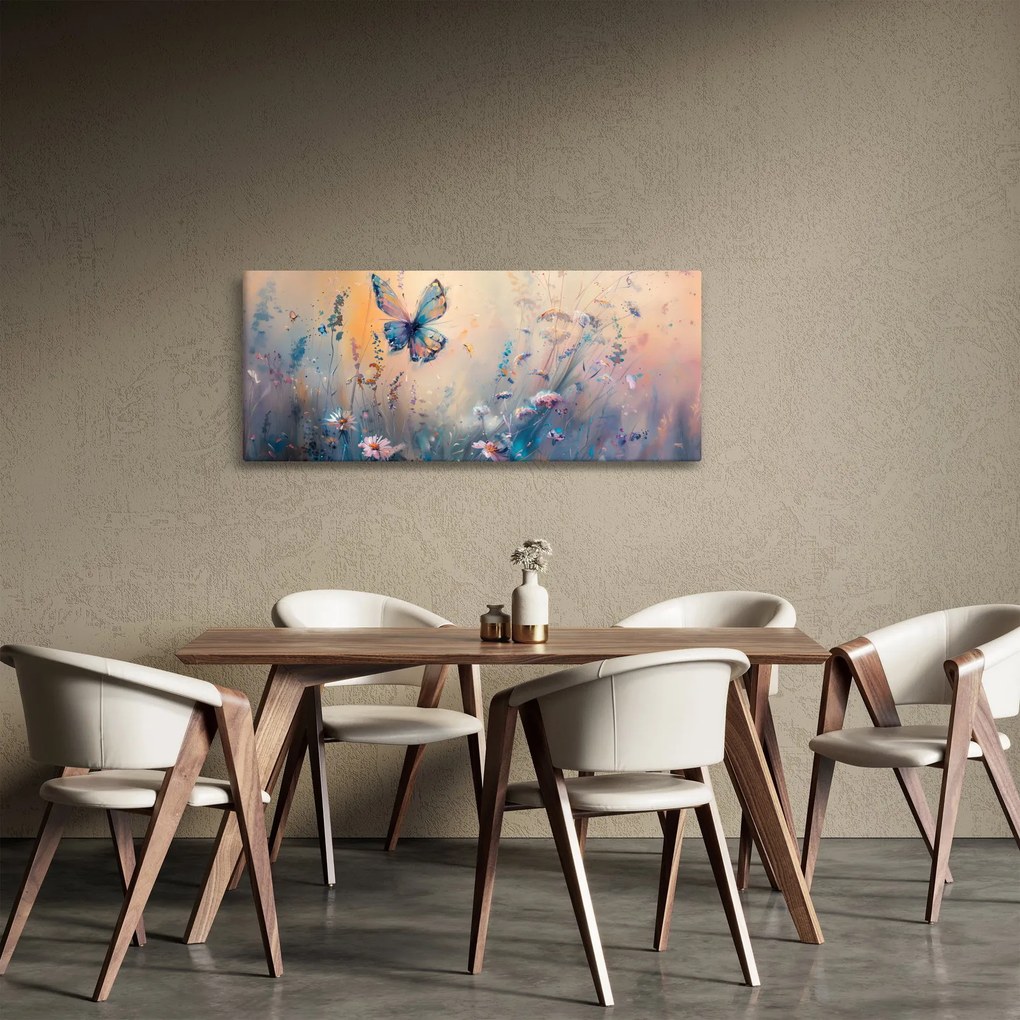 Kép - Rét pillangóval II (120x50 cm)