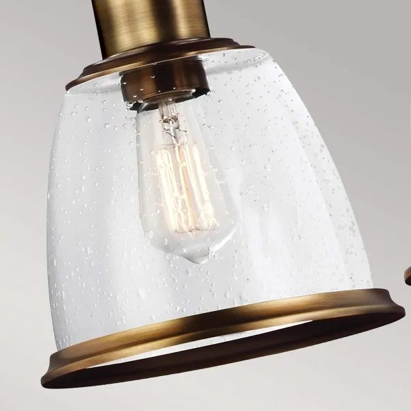 Feiss FE-HOBSON-3P-AB - Rúdon függesztett HOBSON csillár 3xE27/60W/230V bronz