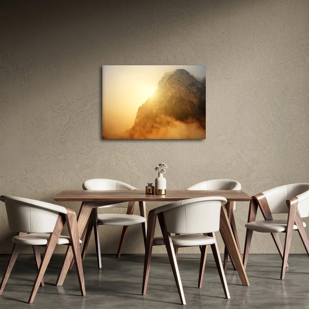Hegy a ködben képe (70x50 cm)