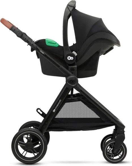 KINDERKRAFT - Kombinált babakocsi 3in1 ESME Sand bézs + autósülés MINK PRO