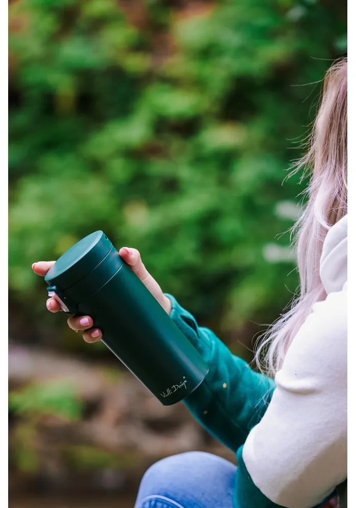 Fuori zöld thermo utazóbögre, 400 ml - Vialli Design