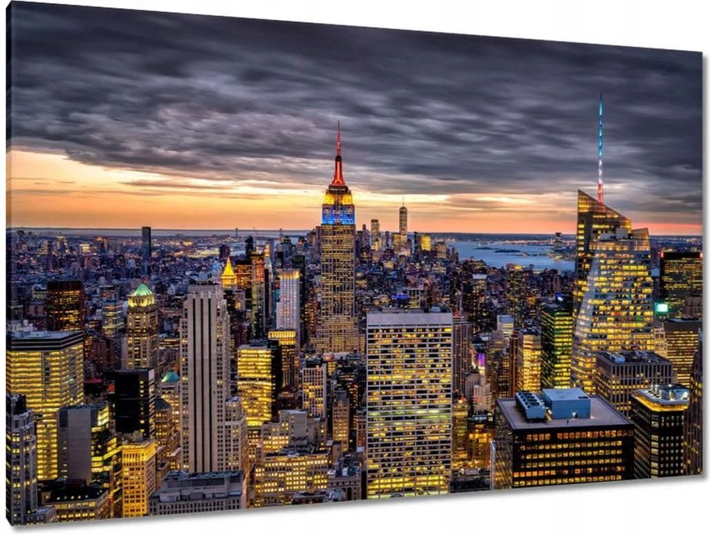 Festmények 120x80 New York felülnézet