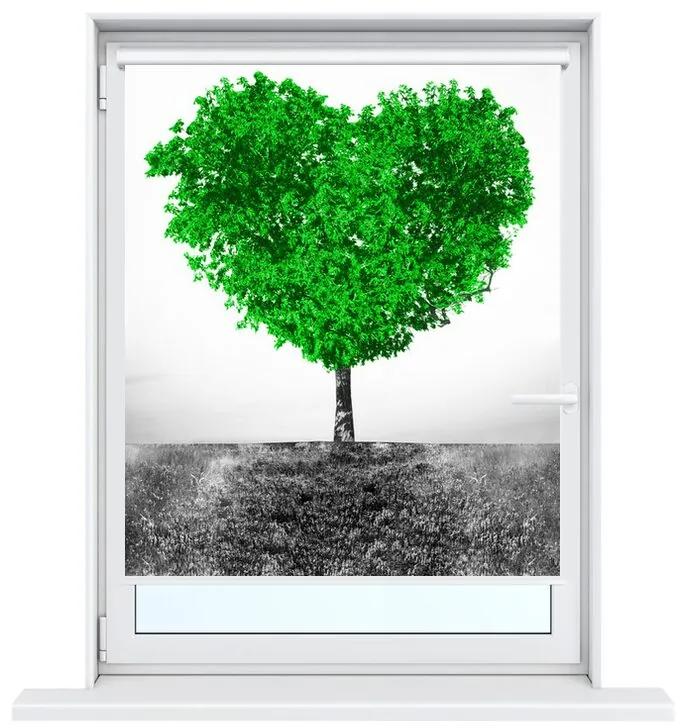Nyomatos roletta Zöld szeretetfa