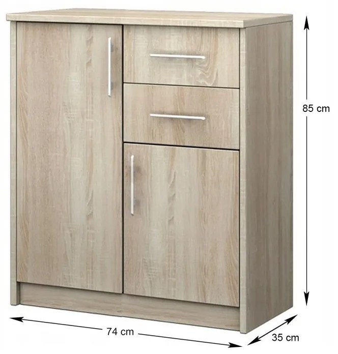 Mdk Cipősszekrény 09 sonoma