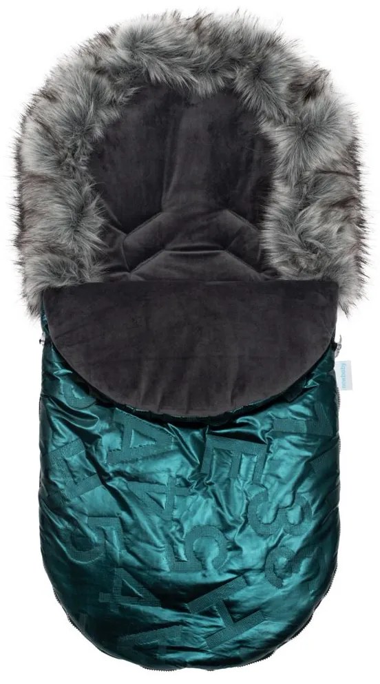 Luxus lábzsák szőrmével New Baby zöld