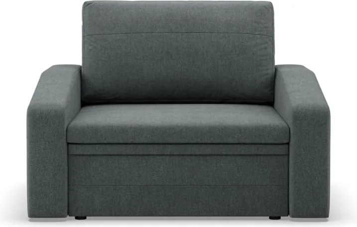 Vertico fekvőfotel, 90 cm széles, fonott, szürke