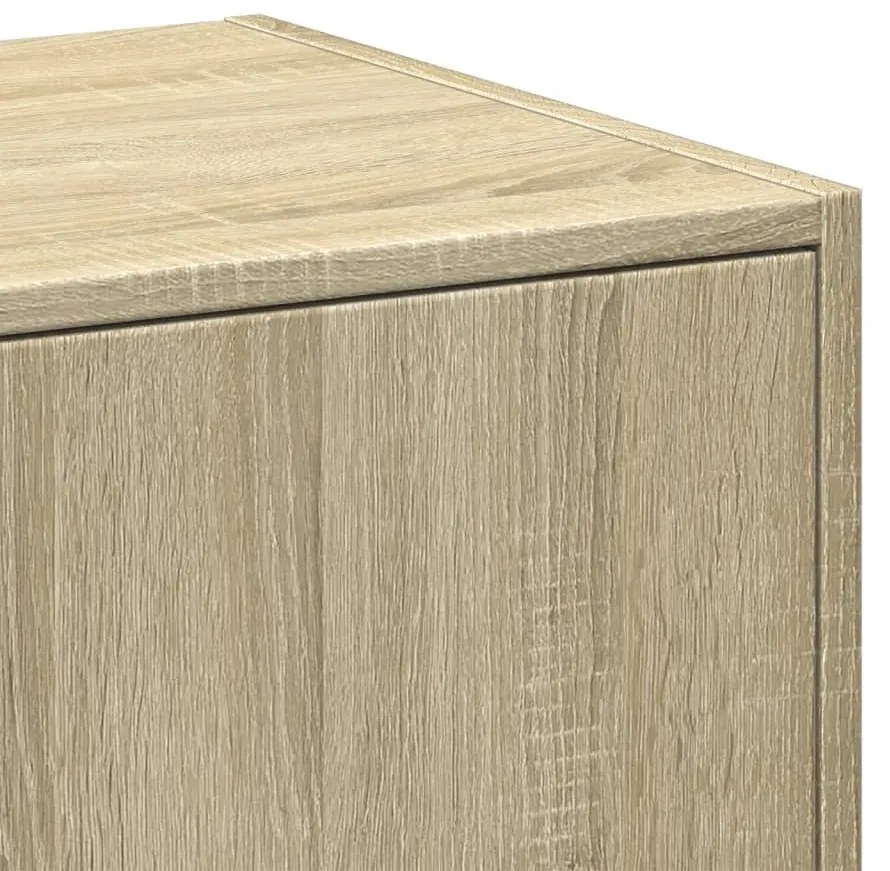 sonoma tölgyfa patikusszekrény 30 x 41 x 144,5 cm rétegelt fából