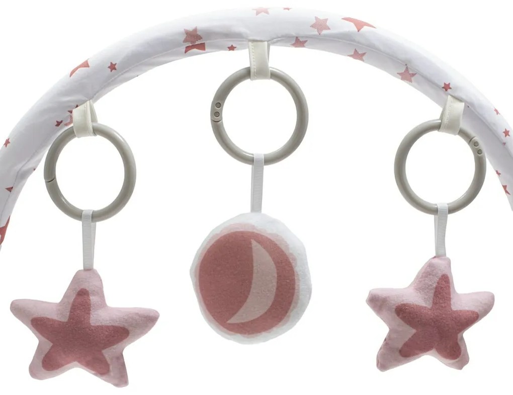 Baby Mix Multifunkcionális hintaszék a babaszámára Stars rózsaszín, 80 x 40 x 70 cm