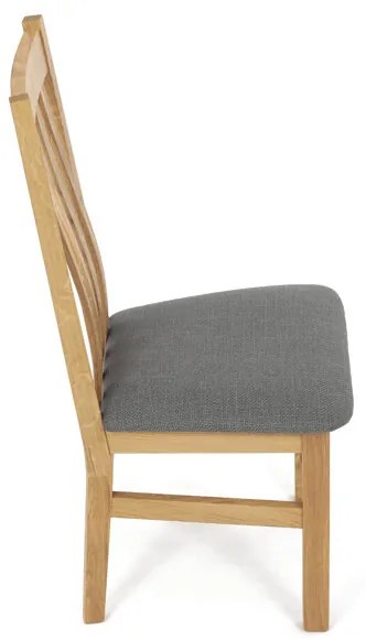 Natúr Tömörfa Étkezőszék, Szürke Üléssel. C-2100 GREY2