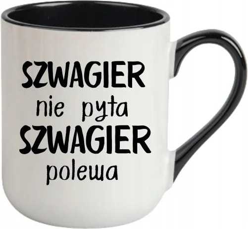 Bögre Fehér, Fekete Cofee Vicces Ajándék Sógor Nem Kérdez