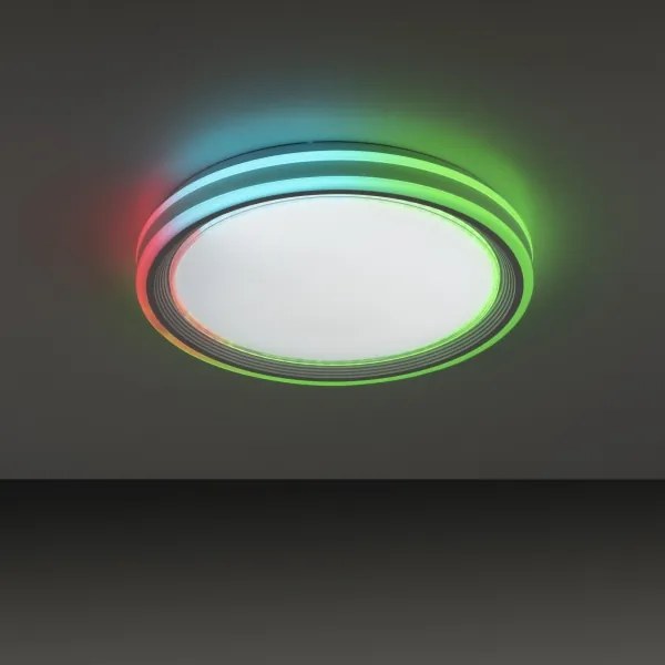Leuchten Direkt 15154-16-LED RGB Dimmelhető mennyezeti lámpa EDGING 39W/230V + távirányító