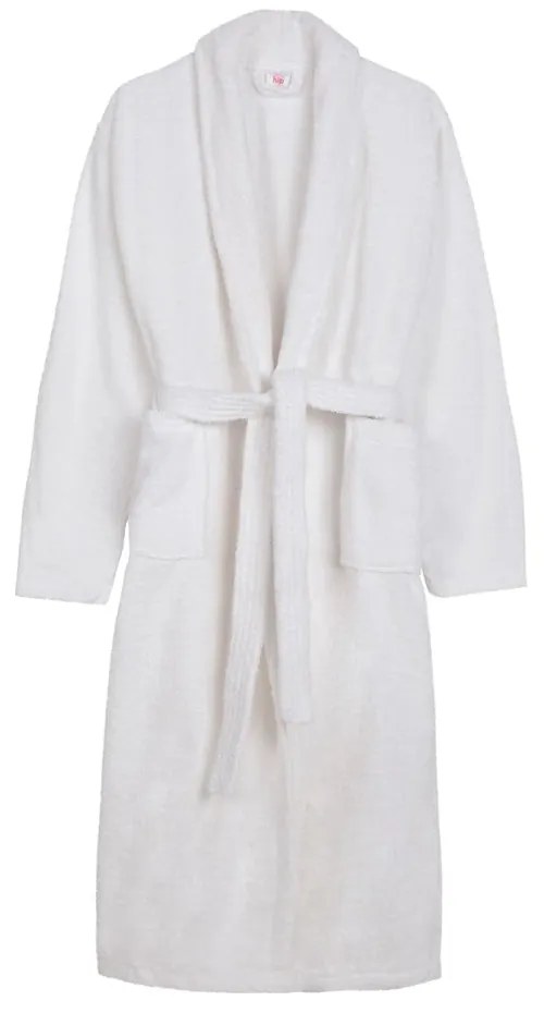 Fehér pamut fürdőköpeny XS/S Terry – HIP
