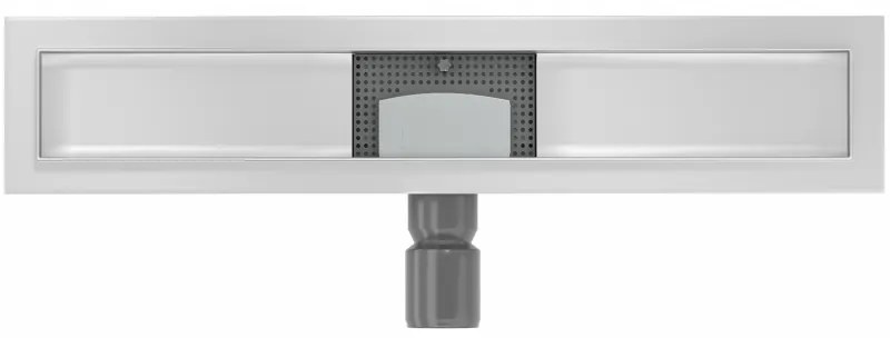 Mexen Lapos rozsdamentes acél zuhanycsatorna 50 cm - ereszcsatorna test fedél nélkül, 1015050